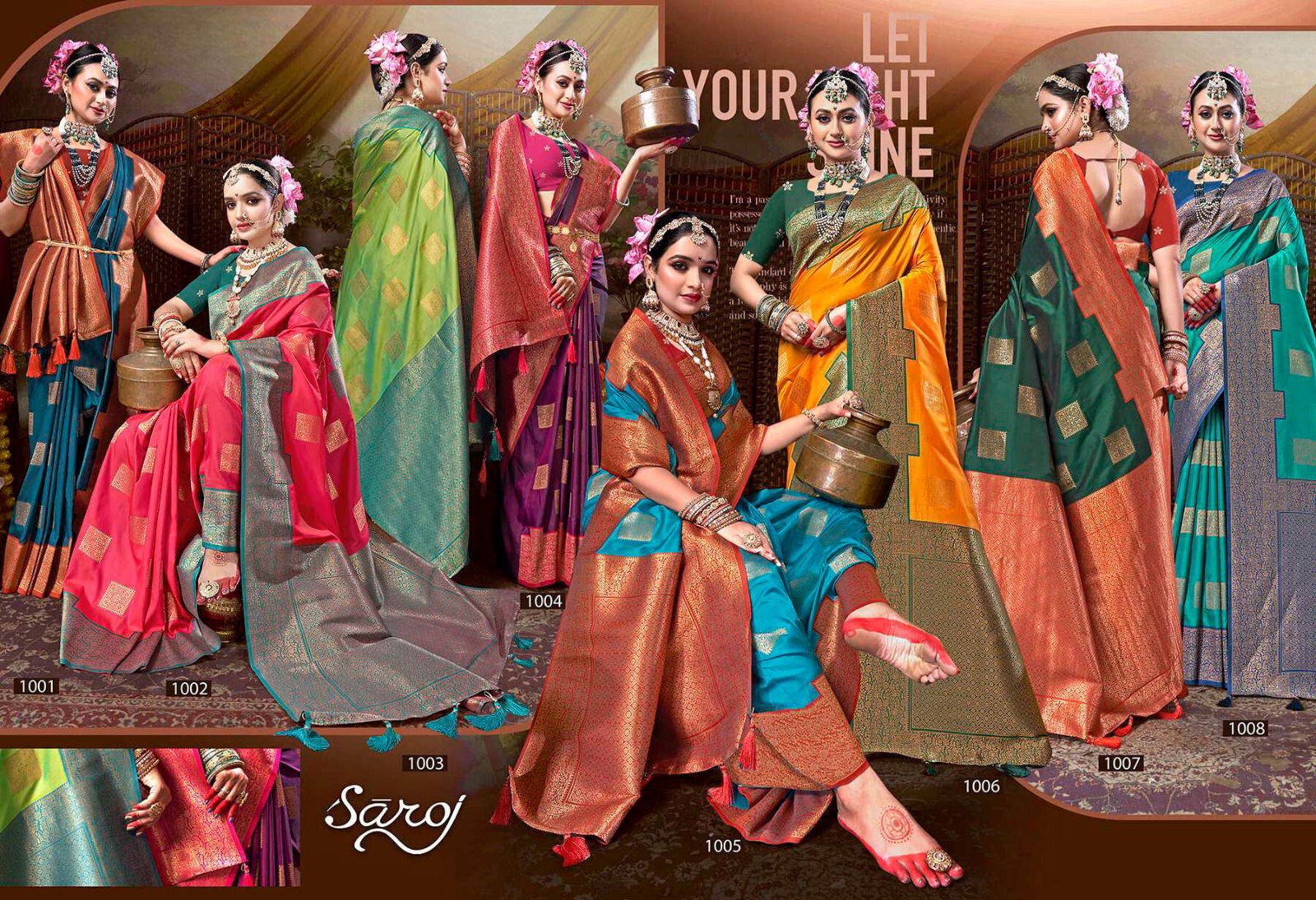 Utsav Vol 1 By Saroj Designer Silk Sarees Wholesale Shop In Surat